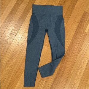 Blue High-Waisted Leggings